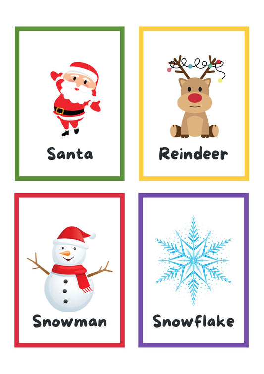 Christmas Flash Cards Digital Download Resource