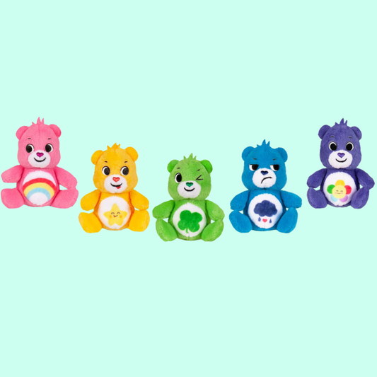 Care Bears Set Of 5 Micro 3 inch Emotions plushies
