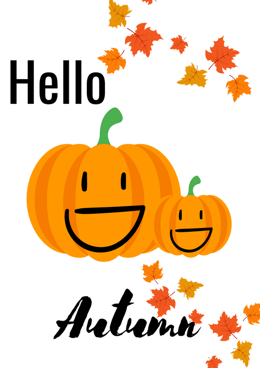 Hello Autumn Classroom Print Resource