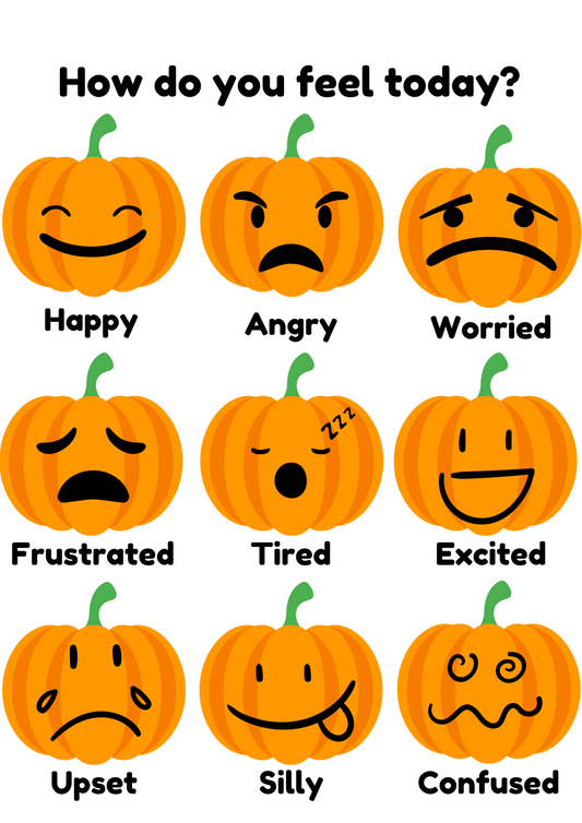 How do you feel today? Pumpkins Autumn Classroom Poster Download