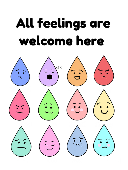 All Feelings Are Welcome Here Classroom Poster Download