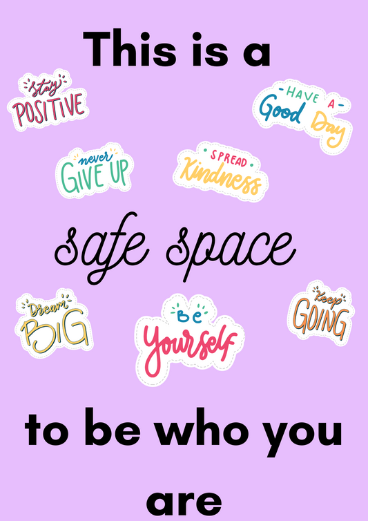 This is a safe space poster Download Resource