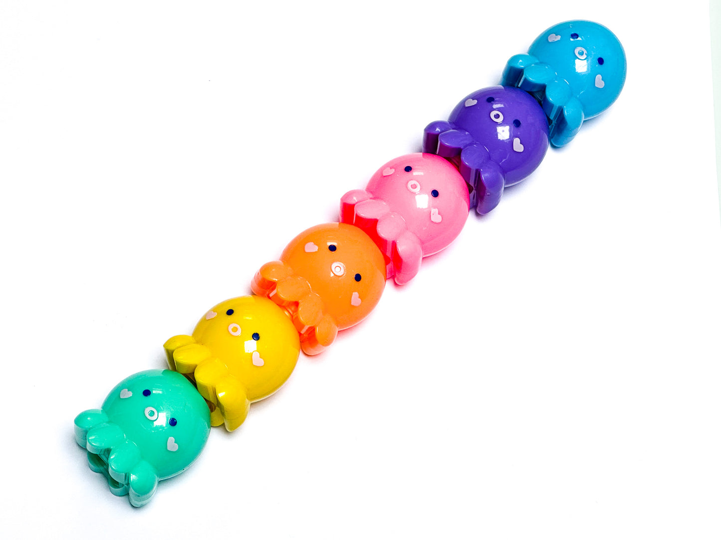 Emotion Octopus Multi coloured Highlighters Stack