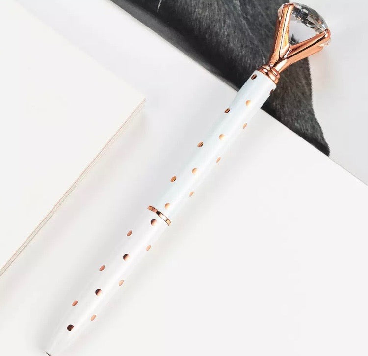 Stylish Crystal Ballpoint Pen - Alpaca Bag 
