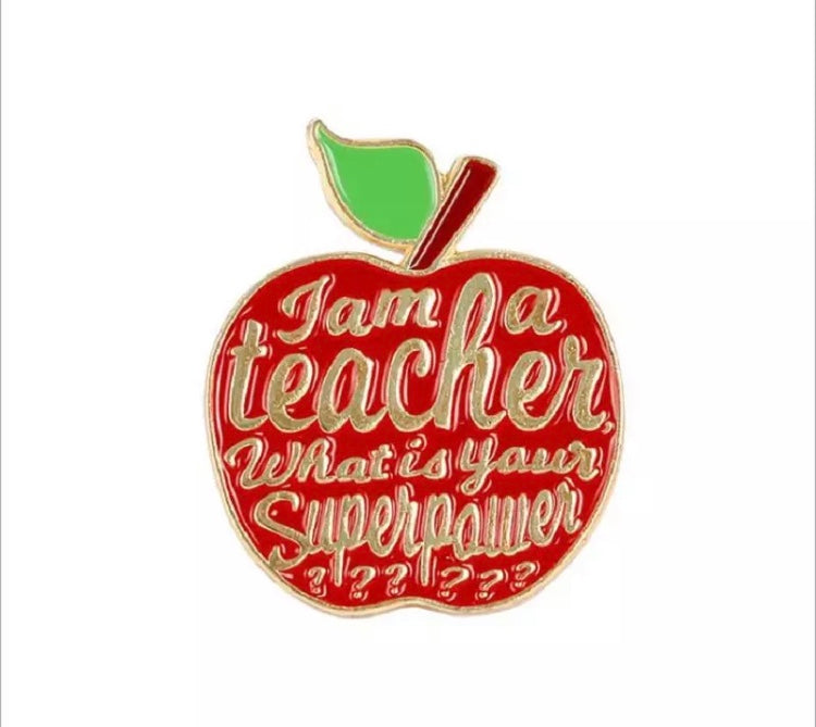 Teacher pin badge gift